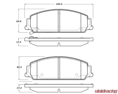 StopTech Brake Rotor, Front, Silver, Ford Mustang 2015-2023, 308.1351 - 308.13510