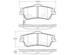 StopTech Performance Brake Rotor Set, Front, Black, Ford Mustang 2015-2023, 308.1352
