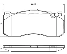 StopTech Brake Pads, Front, Ceramic, Black, Ford Mustang 2015-2021, 308.1371