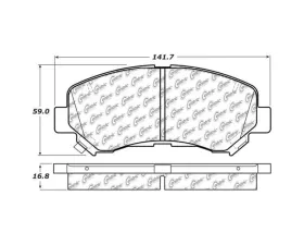 StopTech Performance Brake Pads for Honda Civic 2006-2011, Red, 308.1374
