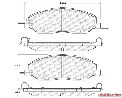StopTech Brake Rotor, Front, Silver, for Honda Civic 2006-2011, 308.1463 - 308.14630