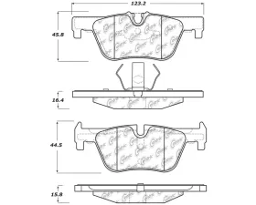StopTech Brake Pads for Honda Civic 2006-2011, Ceramic, Front, 308.1613