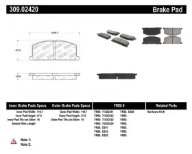 StopTech Brake Rotor, Front, Silver, for Ford Mustang 2015-2021, 309.0242