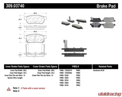 StopTech Performance Brake Rotor, Front, Silver, Ford Mustang 2015-2023, 309.0374 - 309.03740