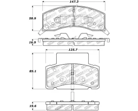 StopTech Performance Brake Pads for Honda Civic 2006-2011, Red, 309.0459