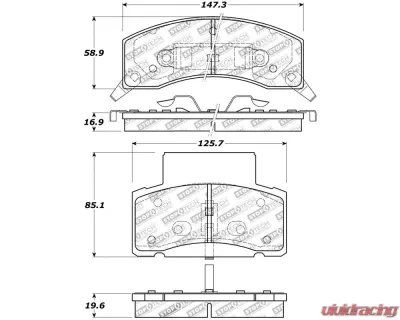 StopTech Performance Brake Pads for Honda Civic 2006-2011, Red, 309.0459 - 309.04590