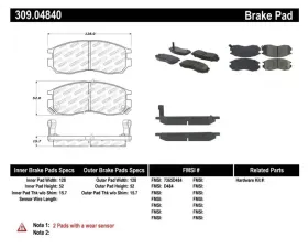 StopTech Brake Rotor Set, Front, Silver, for Ford Mustang 2015-2023, 309.0484