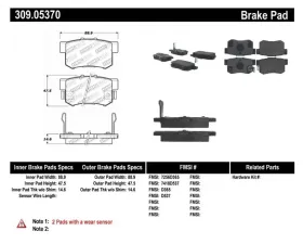 StopTech Brake Rotors, Front, Silver, Ford Mustang 2015-2023, 309.0537