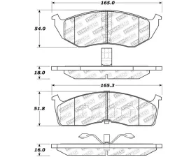 StopTech Brake Pads - High-Performance, Ceramic, Front, Black - 309.0591 for Ford Mustang 2015-2020