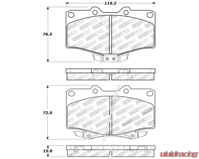 StopTech Brake Rotor, Front, Silver, Ford Mustang 2015-2023, 309.0611 - 309.06110