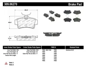 StopTech Performance Brake Rotor, Front, Black, Ford Mustang 2015-2023, 309.0627