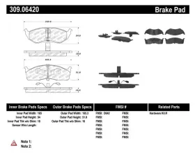 StopTech Brake Rotor, Front, Silver, Compatible with Ford Mustang 2015-2023, 309.0642
