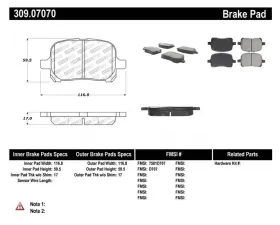 StopTech Brake Rotor - Front, Slotted, Silver, Ford Mustang 2015-2023, 309.0707
