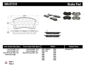 StopTech Brake Rotor, Front, Silver, Ford Mustang 2015-2023, 309.0721