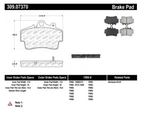 StopTech Brake Rotor Front, Black, for Ford Mustang 2015-2023, 309.0737