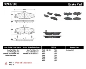 StopTech Brake Rotor, Front, Red, for Ford Mustang 2015-2023, 309.075