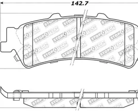 StopTech Brake Pads - Front - Red - Honda Civic 2006-2011 - 309.0792