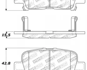 StopTech Brake Rotor, Front, Black, for Honda Civic 2006-2011, 309.0865