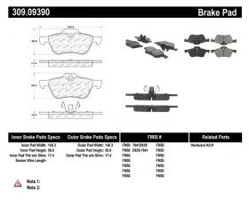 StopTech Brake Rotor, Front, Black, Ford Mustang 2015-2022, 309.0939
