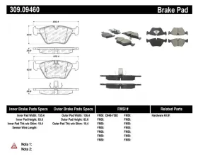 StopTech Brake Rotor, Front, Silver, for Ford Mustang 2015-2023, 309.0946