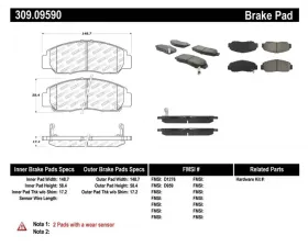 StopTech Brake Rotor, Front, Silver, for Honda Civic 2016-2021, 309.0959