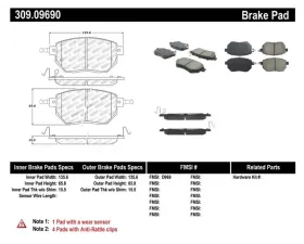 StopTech Brake Rotor - Front, Vented, Black, for Honda Civic 2006-2011 309.0969