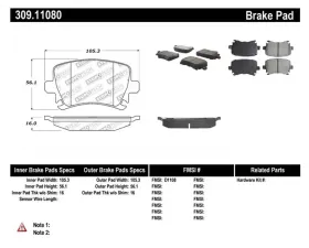 StopTech Brake Rotor Set - Front, Silver, 2006-2011 Honda Civic, 309.1108