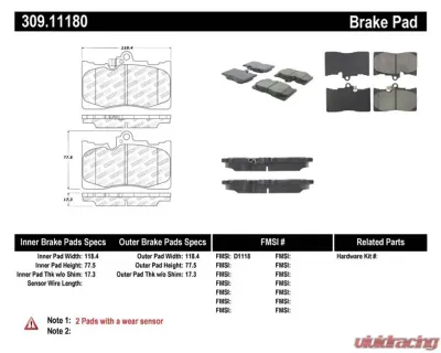 StopTech Brake Rotor Set - Front, Silver, for Ford Mustang 2015-2022, 309.1118 - 309.11180