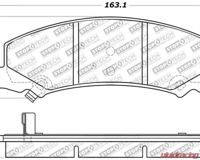 StopTech Performance Brake Pads for Ford Mustang 2015-2023, 309.1159 - 309.11590