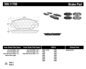 StopTech Brake Rotor - Front, Silver, Fits Ford Mustang 2015-2023, 309.1178