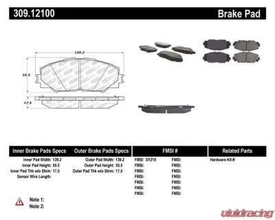 StopTech Brake Rotor, Front, Silver, for Honda Civic 2006-2011, 309.121 - 309.12100