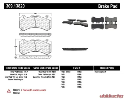 StopTech Brake Rotor - Front, Silver, for Ford Mustang 2015-2022, 309.1382 - 309.13820