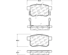 StopTech Performance Brake Pads for Honda Civic 2006-2011, Red, 309.1451