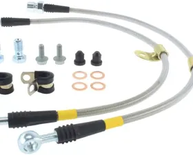 StopTech Stainless Steel Brake Line Kit - Dodge Front, Black, 950.63013