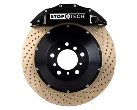 StopTech Big Brake Kit - Black Caliper, Drilled Rotor, Rear - Porsche 83.781.6800.54