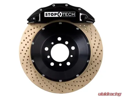 StopTech Big Brake Kit - Black Caliper, Drilled Rotor, Rear - Porsche 83.781.6800.54 - 83.781.6800.54