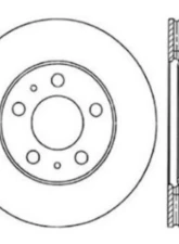 StopTech Slotted Sport Brake Rotor Front Right Volvo 2.3L 1975-1993 126.39006SR                                     - 126.39006SR - Image 6
