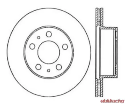 StopTech Slotted Sport Brake Rotor Front Right Volvo 2.3L 1975-1993 126.39006SR - 126.39006SR