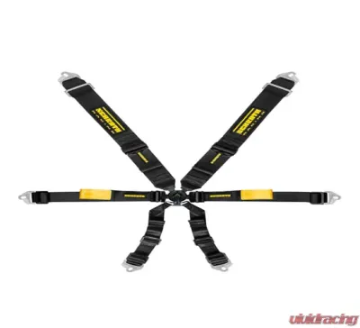Schroth Enduro 3x2 6 Point Harness Black - SR 94500-0-30
