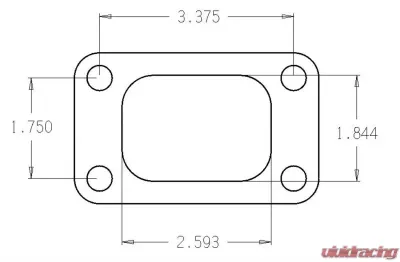 Cometic Gaskets .010" Stainless Steel Turbo Flange Gasket, T3 - C4514