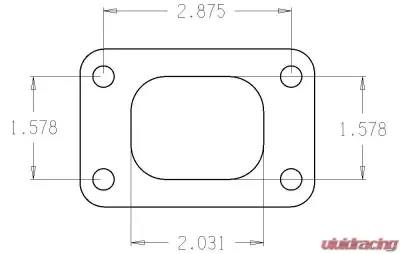 Cometic Gaskets .010" Stainless Steel Turbo Flange Gasket, T25 - C4515