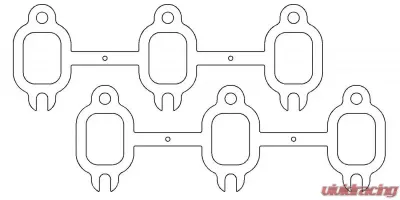 Cometic Gaskets .040" MLS Exhaust Manifold Gasket. Pair Dodge 1989-1993 5.9L 6-Cyl - C5725-040
