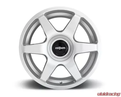 Rotiform SIX Cast Monoblock Wheel 18x8.5 5x100 | 5x112 45mm Gloss Silver - R114188514+45