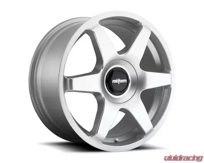 Rotiform SIX Cast Monoblock Wheel 18x8.5 5x100 | 5x112 45mm Gloss Silver - R114188514+45