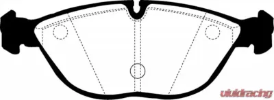 EBC Brakes Greenstuff Street sport Front Disc Brake Pad Set FMSI D682 Front - DP21035
