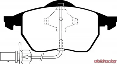 EBC Brakes Greenstuff Street sport Front Disc Brake Pad Set FMSI D555 Front - DP21114