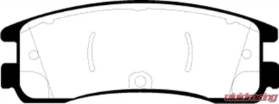 EBC Brakes Greenstuff Street sport Rear Disc Brake Pad Set FMSI D698 Rear - DP21122