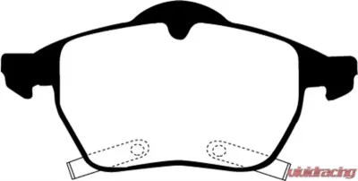 EBC Brakes Greenstuff Street sport Front Disc Brake Pad Set FMSI D800 Saab 9-5 Front 1999-2001 2.3L 4-Cyl - DP21187