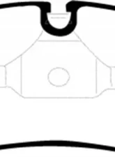 EBC Brakes Greenstuff Street sport Front Disc Brake Pad Set FMSI D781 BMW Front                                     - DP21211 - Image 3