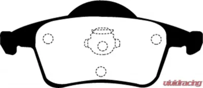 EBC Brakes Greenstuff Street sport Rear Disc Brake Pad Set FMSI D795 Volvo Rear - DP21231